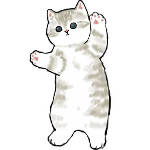 Коты mofu_sand  sticker ☺