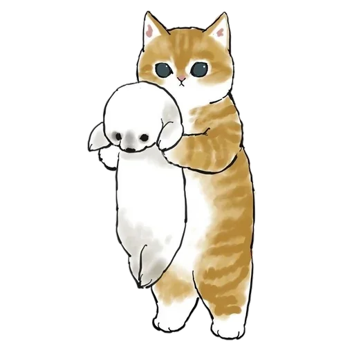 Коты mofu_sand sticker 🐶