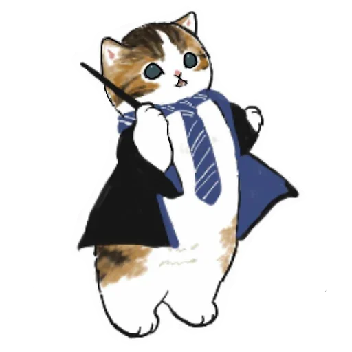 Telegram Sticker «Коты mofu_sand» 🧙‍♀