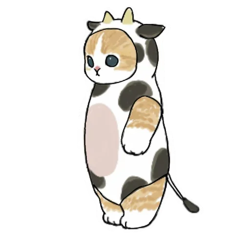 Коты mofu_sand sticker 🐄