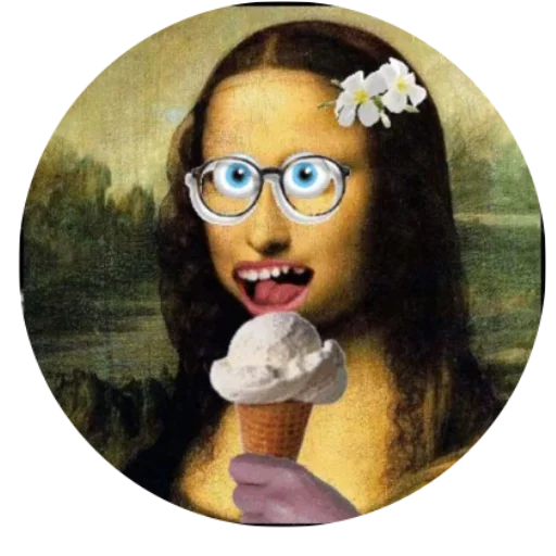 Telegram Sticker «Мона Лиза» ?