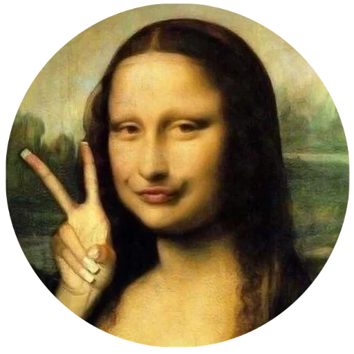 Стикер Telegram «Мона Лиза» ?