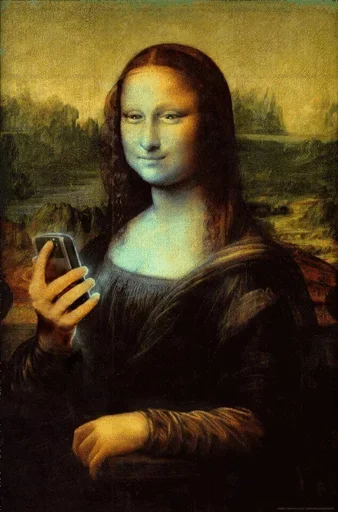 Telegram stikerlari Mona Lisa