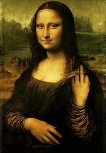 Стикер Telegram «Mona Lisa» 🤪