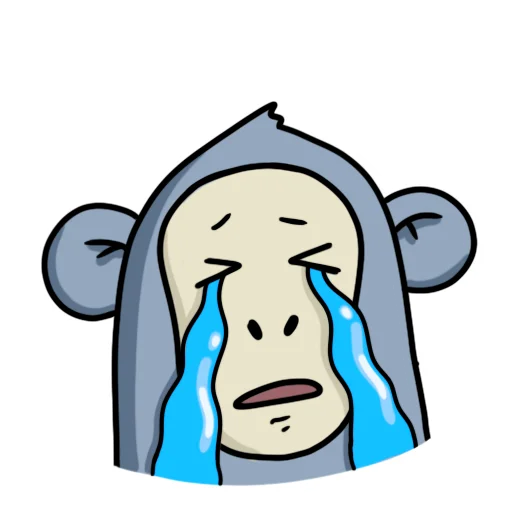 Обезьянка Mono emoji 😭