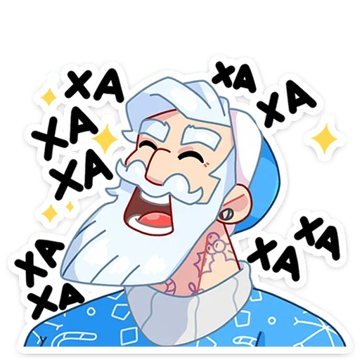 Telegram Sticker «Мистер Мороз» 😂