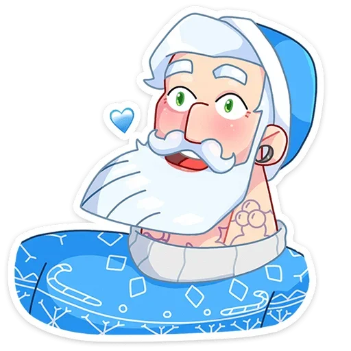 Telegram Sticker «Мистер Мороз» ❤️