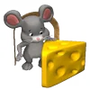 Емодзі Mouse and arts 🧀