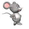 Mouse and arts emoji 🏃‍♂️