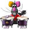 Mouse and arts emoji 🥁