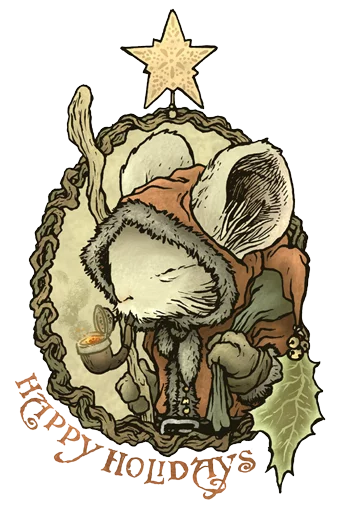 Стікер mouse guard 🎄