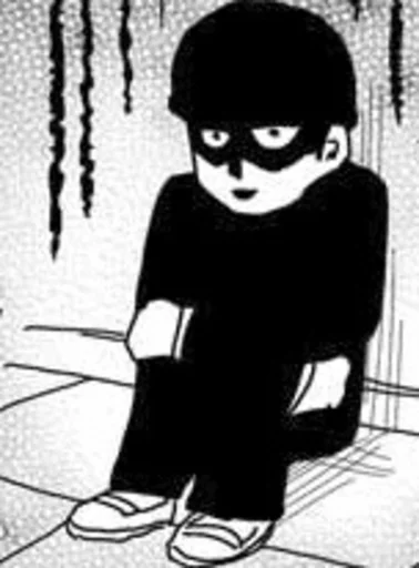 Стікер Telegram «mob psycho 100 manga» 😞