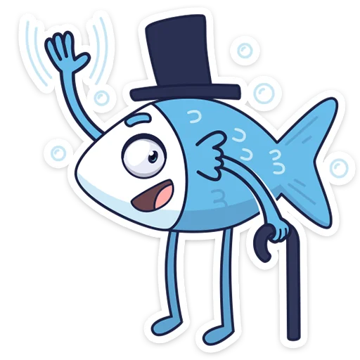 Telegram stickers mr. Fish