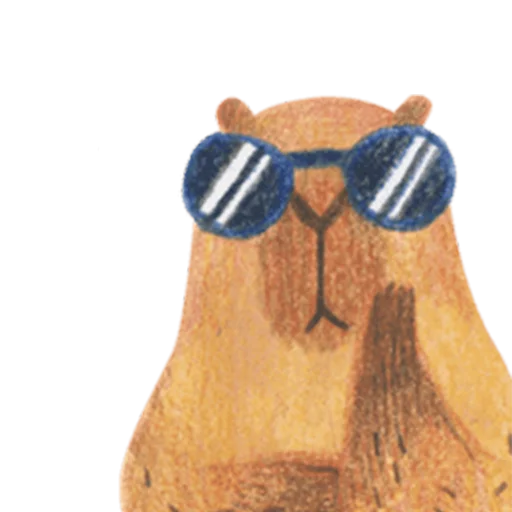 Telegram Sticker «Mr. Capybara» 😎