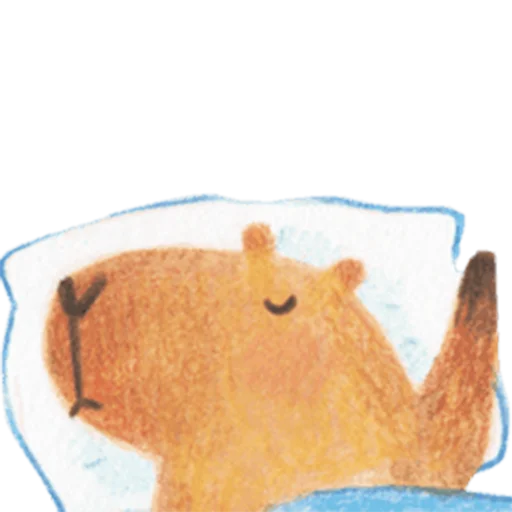 Telegram Sticker «Mr. Capybara» 🛏