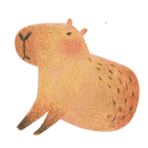 Telegram Sticker «Mr. Capybara» 🤐
