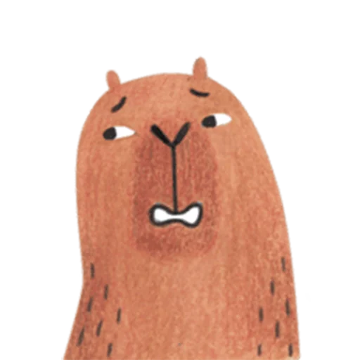 Telegram Sticker «Mr. Capybara» 😬