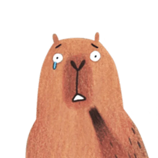 Эмодзи Mr. Capybara 😢