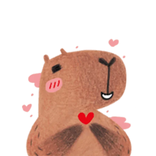 Mr. Capybara emoji ❤️