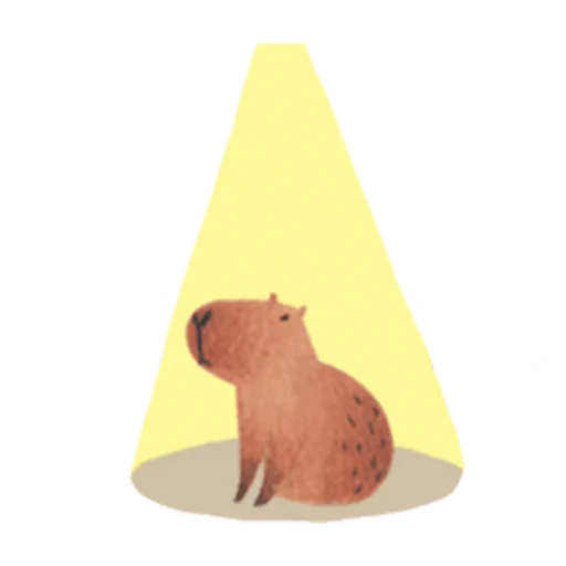 Стикер Telegram «Mr. Capybara» 🔦