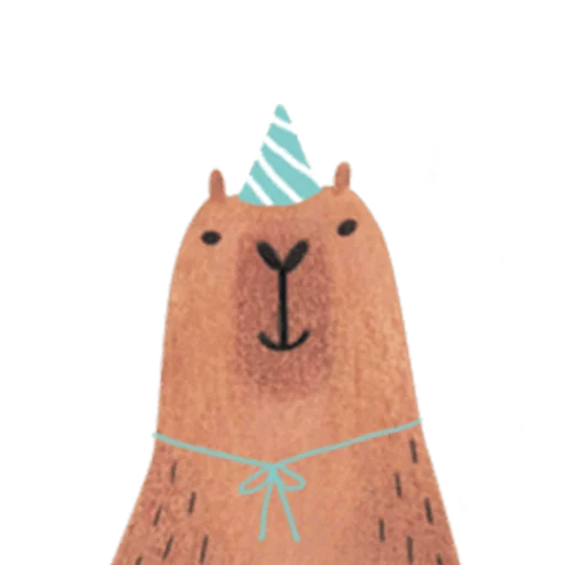 Telegram Sticker «Mr. Capybara» 🎉