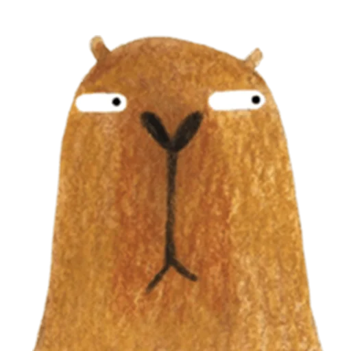 Telegram Sticker «Mr. Capybara» 😒