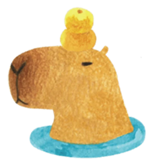 Mr. Capybara emoji 🛁
