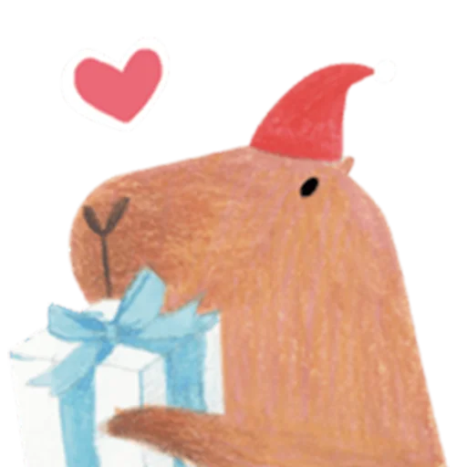 Telegram Sticker «Mr. Capybara» 🎁