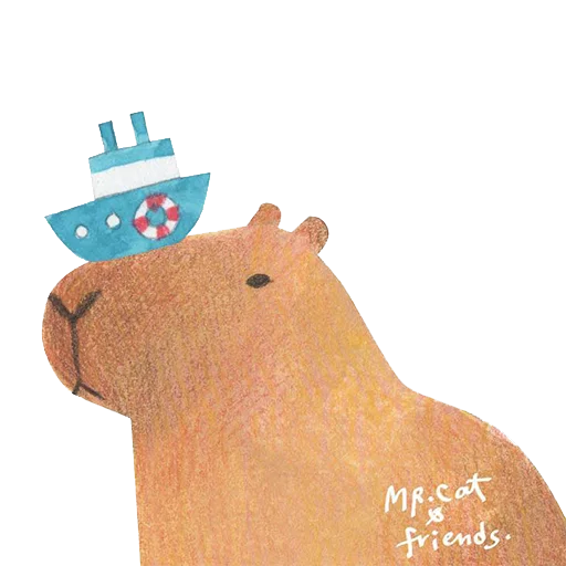 Емодзі Mr. Capybara 🛳