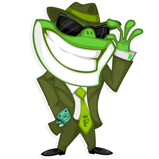 Mr. Green Frogo emoji 😎