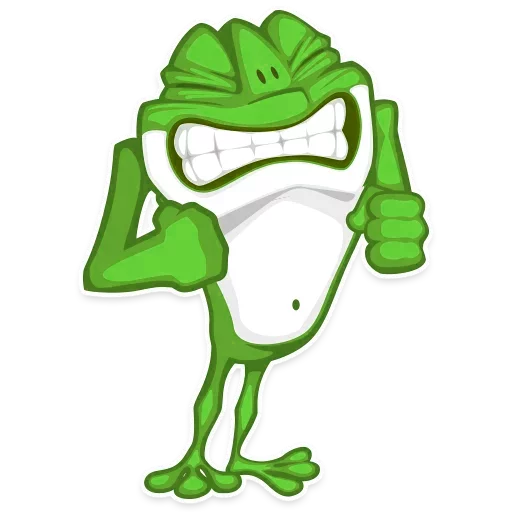 Mr. Green Frogo emoji 😁