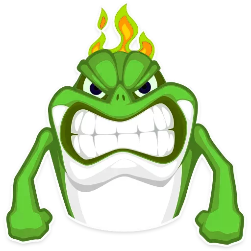 Mr. Green Frogo emoji 😡