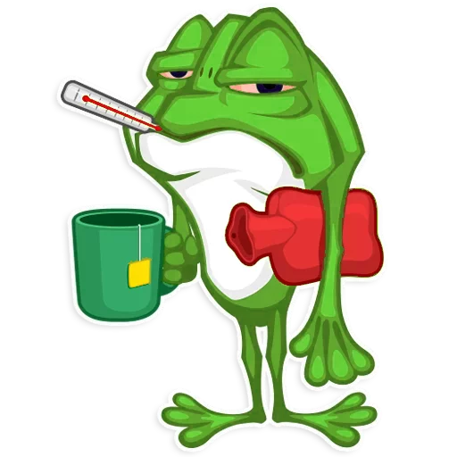 Mr. Green Frogo emoji 😷