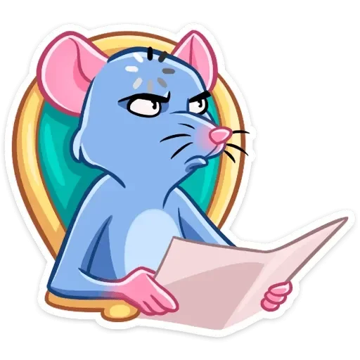 Telegram Sticker «Мистер Крыс» 😟