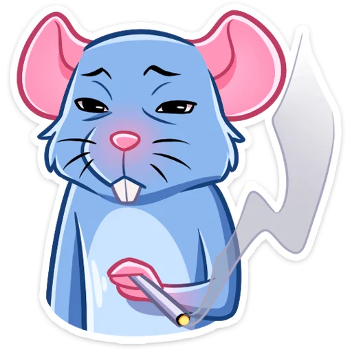 Стикер Telegram «Мистер Крыс » 🚬