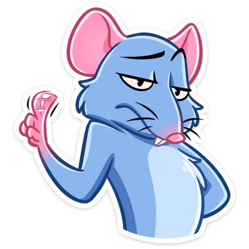 Telegram Sticker «Мистер Крыс» ☝️