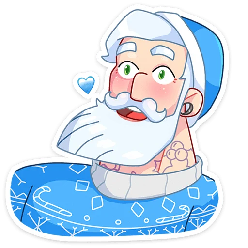 Telegram Sticker «Мистер Мороз» ❤️