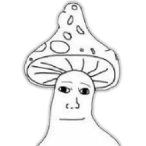 Telegram stickers mushroom man