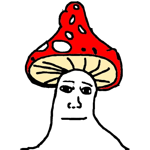 Стикер mushroom man 🍄