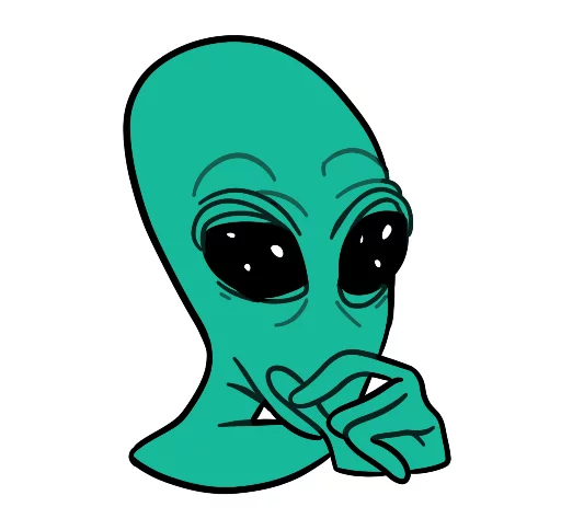 musically_alien sticker ☝