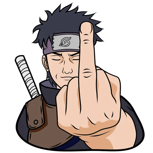 Telegram Sticker «Naruto» 🖕