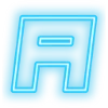 Telegram emoji Neon Blue