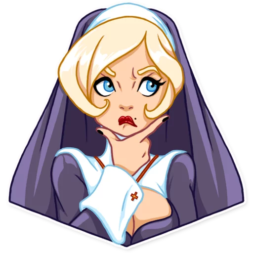 Эмодзи Naughty Nun 🤔