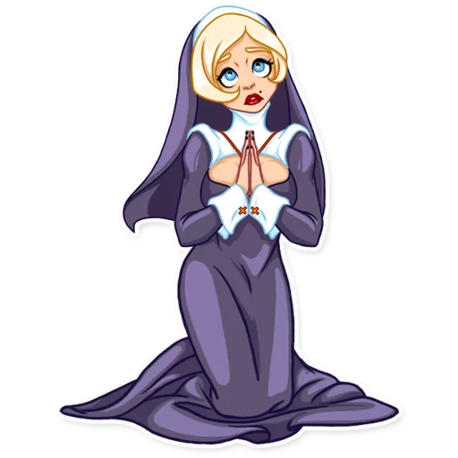 Эмодзи Naughty Nun 🙏