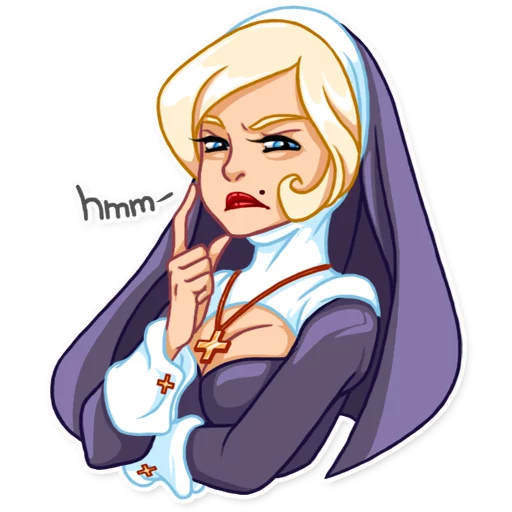 Naughty Nun emoji 😒