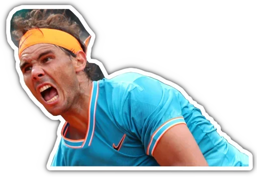 Telegram stiker «Rafael Nadal» 😱