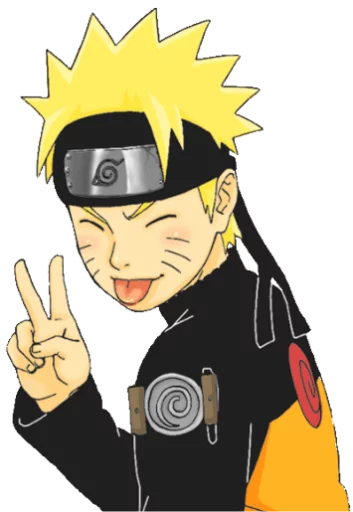 Telegram stiker «Naruto» ✌
