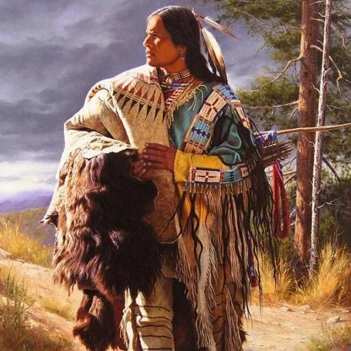 Telegram stiker «Native American Love» ❤️
