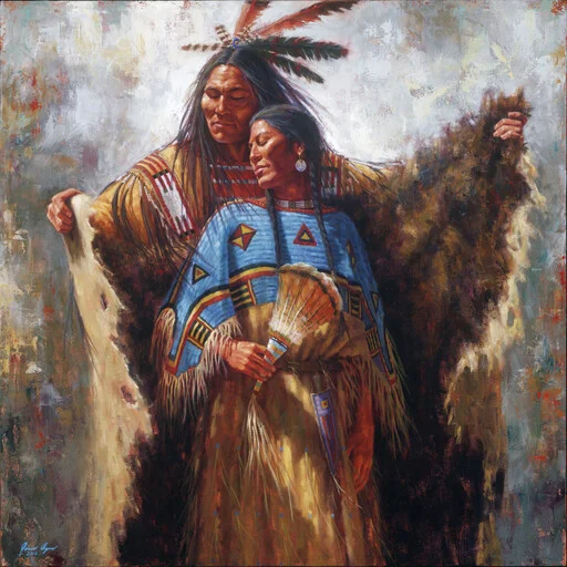 Стікер Telegram «Native American Love» ❤️