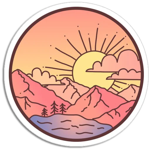 Telegram stickers Nature Scenes